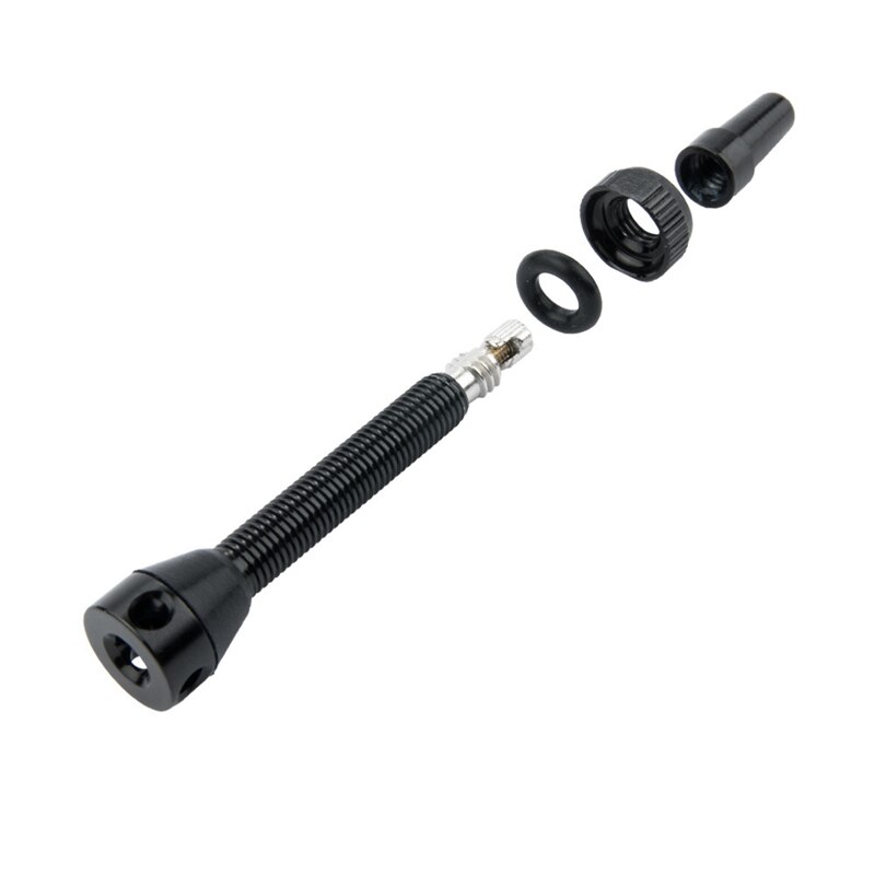 1 par 44mm rørløs luftventil for landeveissykkel og mtb rørløs ventilspindel