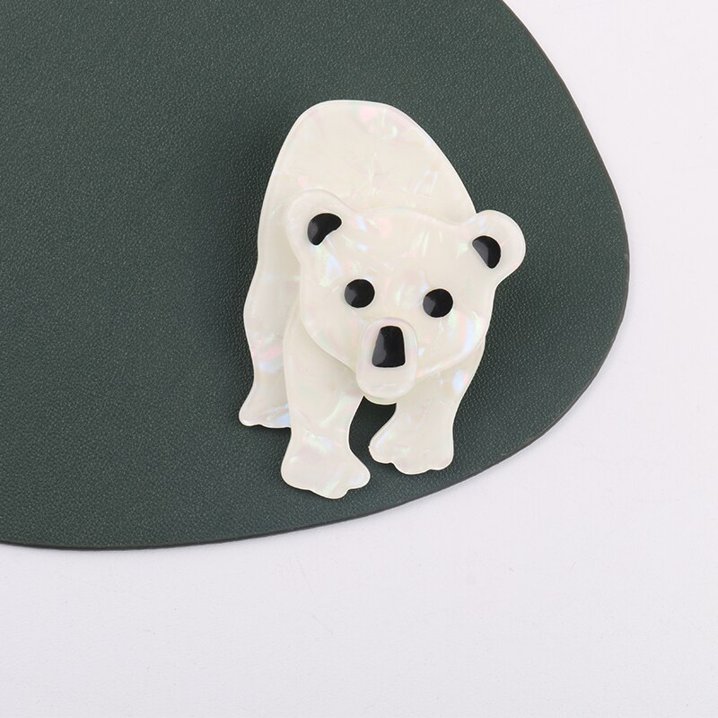 NYN – broche ours mignon bleu rouge blanc pour femmes et enfants , nouvelle fête d'anniversaire en acrylique, meilleurs de noël 5 couleurs: NYN008-1