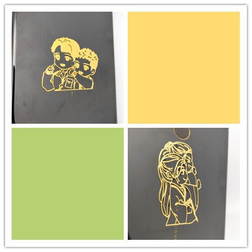 Word Of Honor Shan He Ling Anti Radiation Sticker Gong Jun Zhang Zhehan Metal Sticker Wen Kexing Zhou Zishu Signature Sticker: M and N