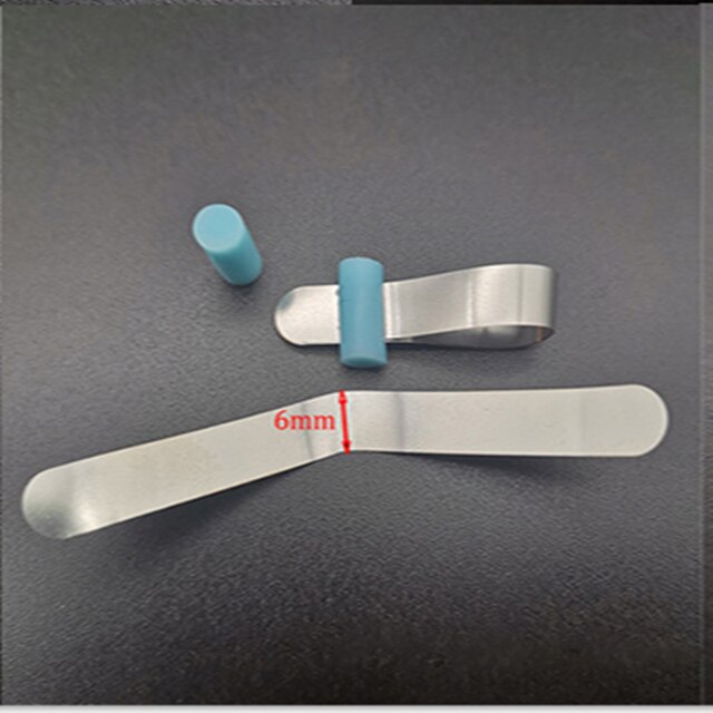 10Pcs/20Pcs Dental Sectional contoured Matrices Metal Matrix Bands Retainerless Automatrix with Locker Dental Matrix Material: Blue  20pcs