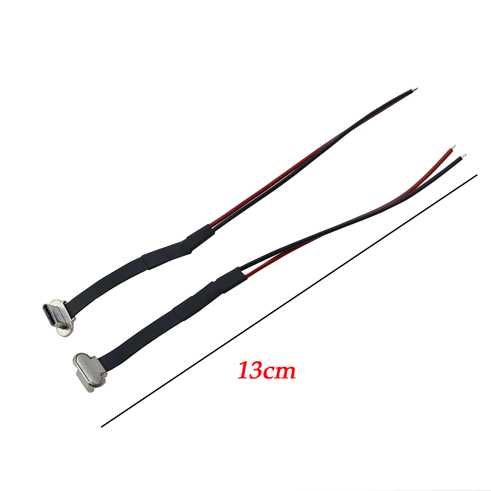 USB C tipo C FPC 2 pines 3 pines con resistencia R1 Cable plano suave Cable de carga macho extensión de Cable de carga de carga rápida para teléfono