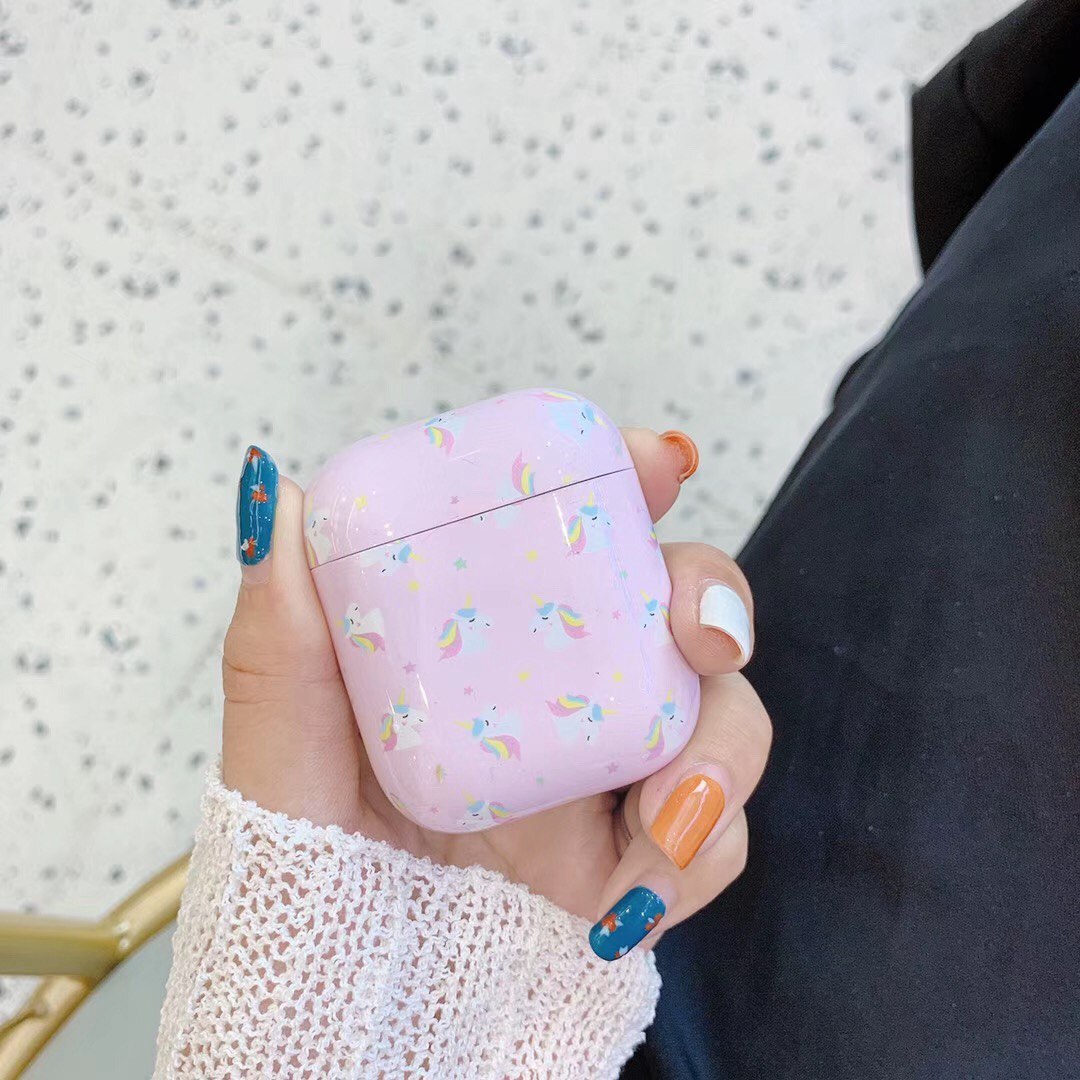 Luxe bananenbladerenhoesje voor airpods 2 hoesjes, siliconen beschermhoes voor airpods 2 hoesjes, bloemen en aardbeien: A6