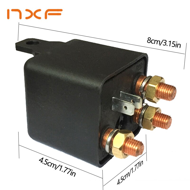 Auto Relais 12V 24V 250A Continue Type High Power Motorfiets Batterij Schakelaar Terminal Automotive Starter Relais Socket