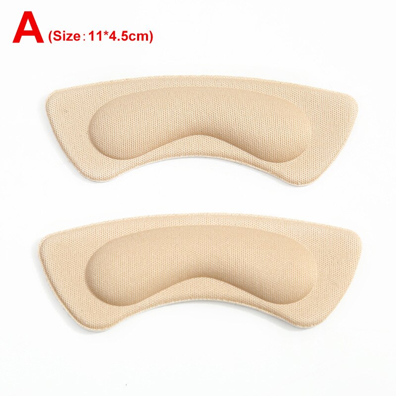 Semelles adhésives Anti-usure, 2 pièces, coussinets de talon, soulagement de la douleur, Patch autocollant, taille ajustable, chaussures, insérer la semelle intérieure, soins des pieds: A (Beige)