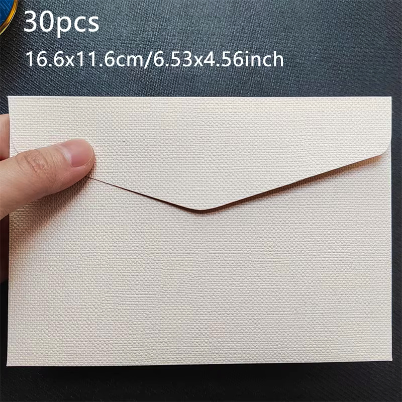 30 sztuk/partia koperty na zaproszenia ślubne biznes wysokiej jakości 250g 17.5x12.5cm tekstura papierowe artykuły papiernicze torba robić przechowywania: biały