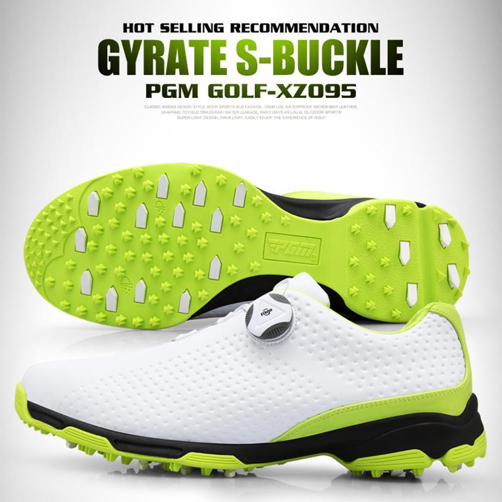 Pgm Golf Herenschoenen Ademende En Waterdichte Schoenen Met Spanschroef Geschikt Zijn Voor Golfers Z0K5