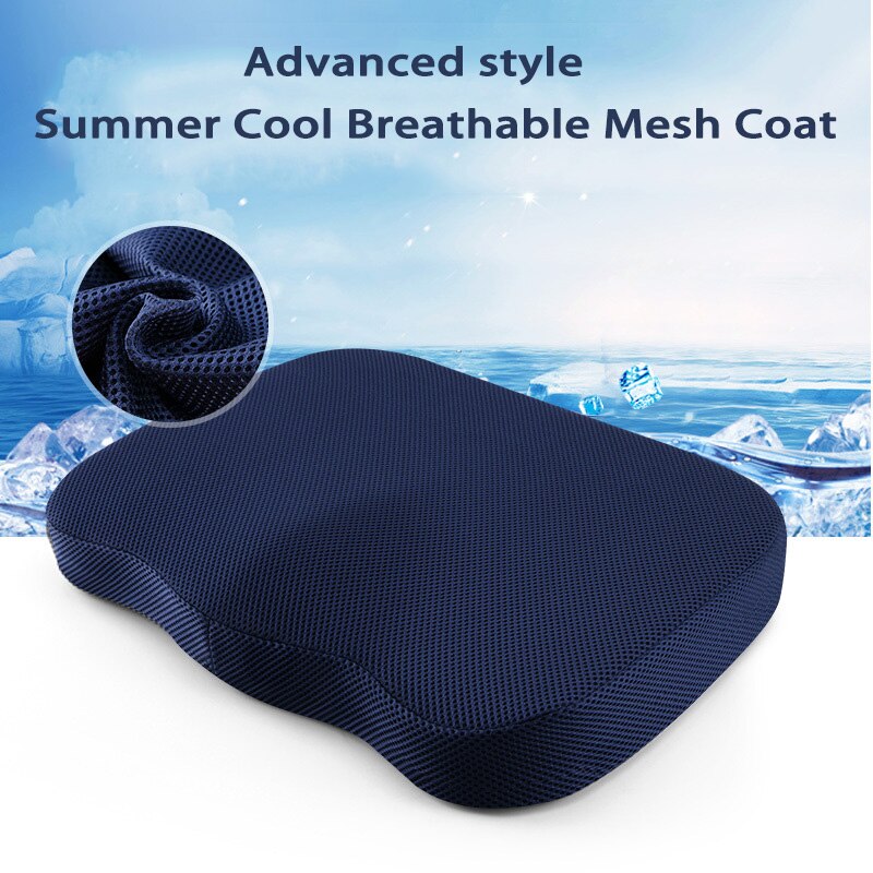 Memory Foam Seat Cushion Coccyx Orthopedic Pillow For Chair Massage Pad Car Office Hip Pillows Tailbone Pain Relief Seat Cushion