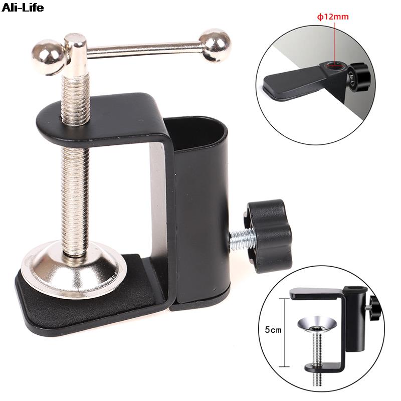 Pince Robuste Pour Lampe De Bureau HOOLRZI – Support De Serrage Universel Réglable 360° Métal