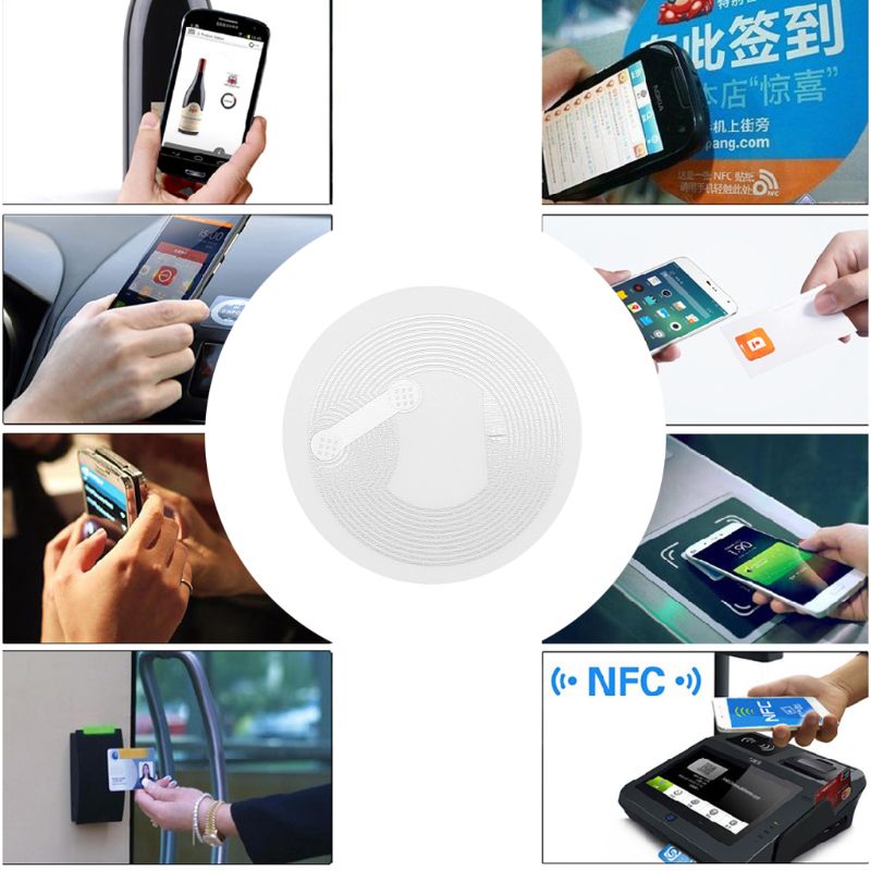 Étiquette autocollante NFC NTAG213 pour carte de contrôle d'accès, étiquette RFID pour patrouille, 4x 7e, 10 pièces
