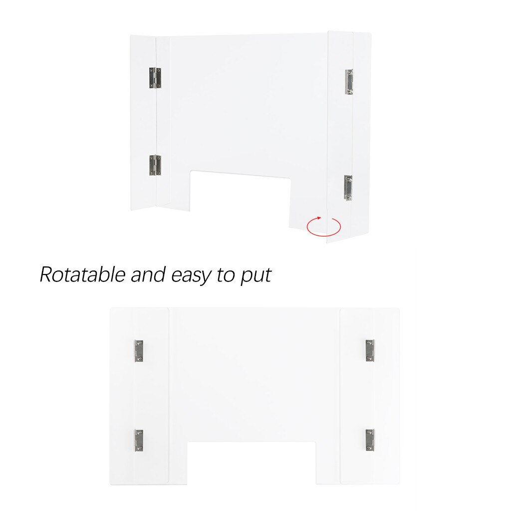 Reception Counter Protective Screen Sneeze Guard Shield Counter Screen 40x30cm Store Retail Office Isolate droplets mampara