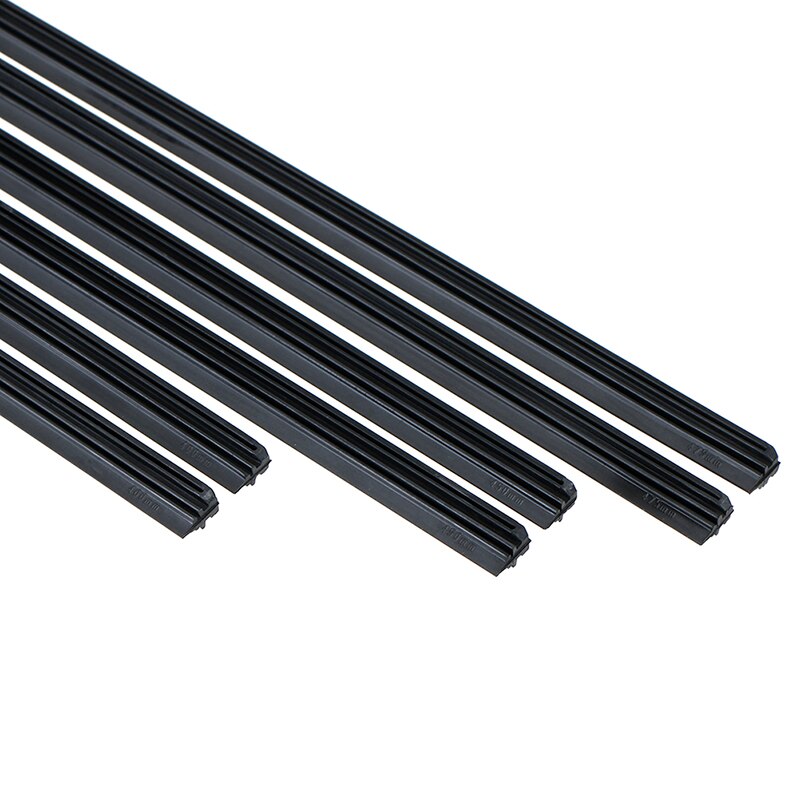 2Pcs Bone wiper strip 14/16/17/18/19/20/21/22" Car Windshield Metal U-type Wiper Blades Vehicle Insert Soft Rubber Strip Refill