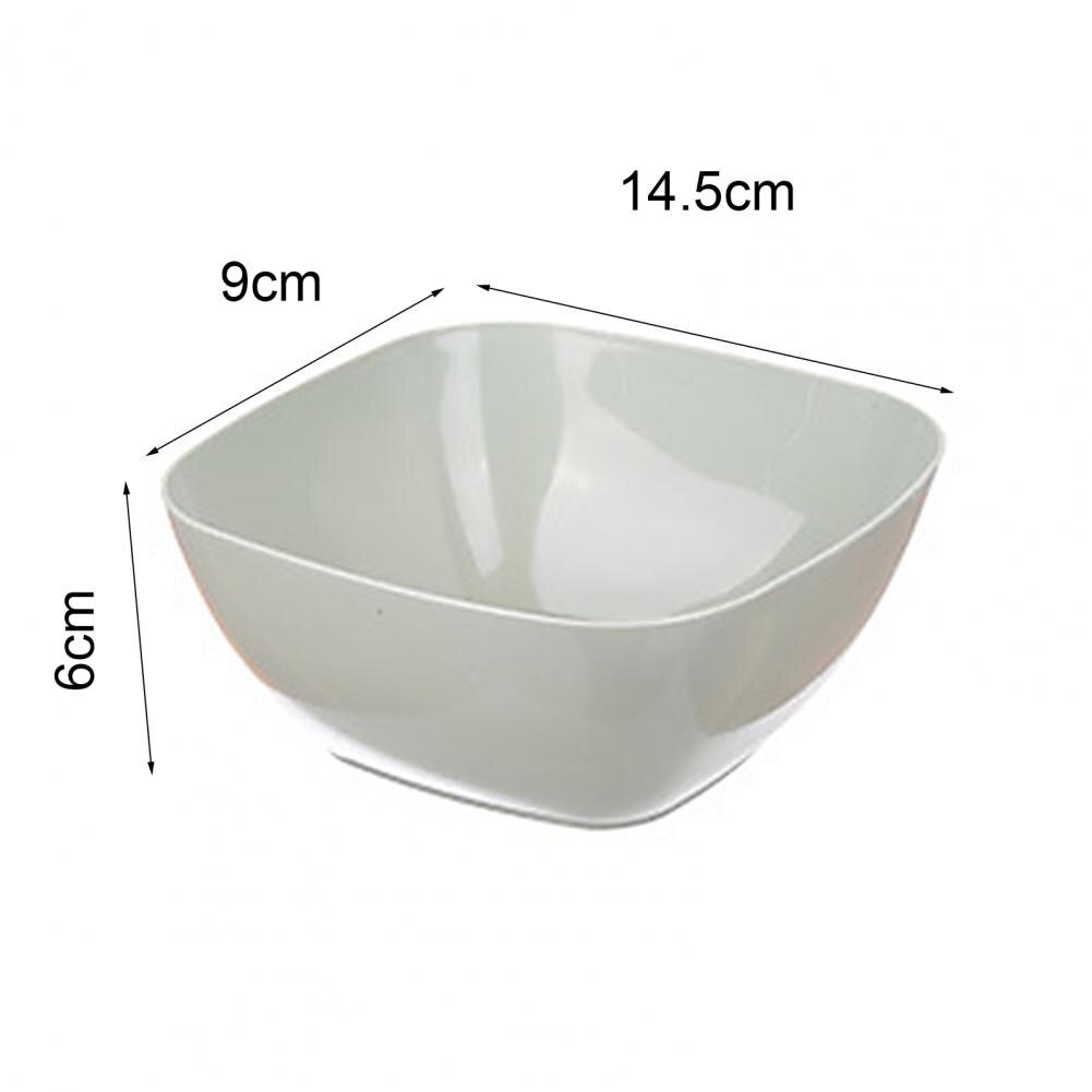 Vierkante Saladekom - 1.4L Inhoud - Onbreekbaar Plastic Eco-vriendelijk - voor Feest Picknick Keuken