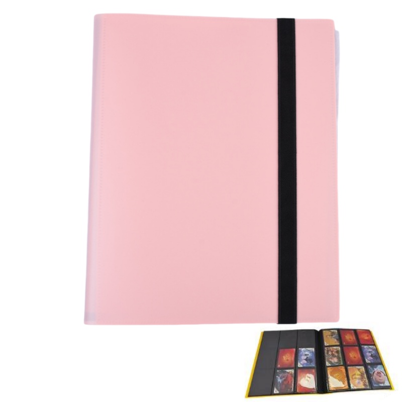Premium Trading Card Binder met meerdere zakken - Houdt 160/360/480 kaarten - Duurzame PP-hoes - Ideaal voor basketbal, voetbal en sportkaarten: Chocolade