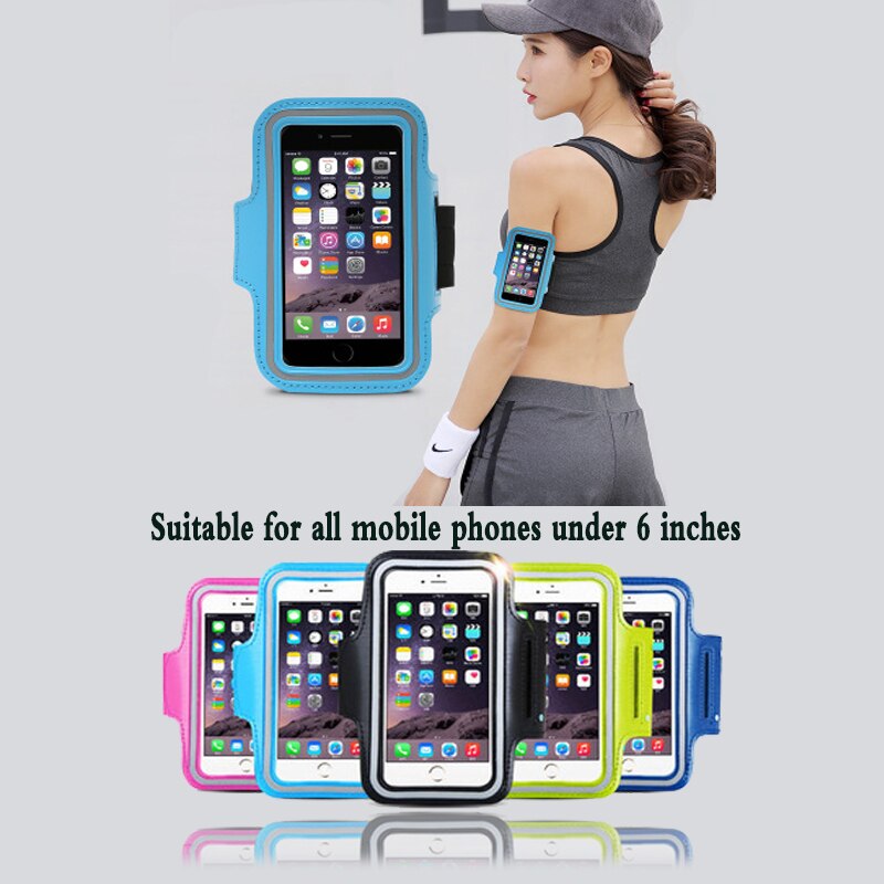 Für Sport gym lauf wasserdicht clamp für iPhone 8 7 4 5 5S 5C SE 6 6 s 8 mehr handy fall abdeckung handy arm tasche