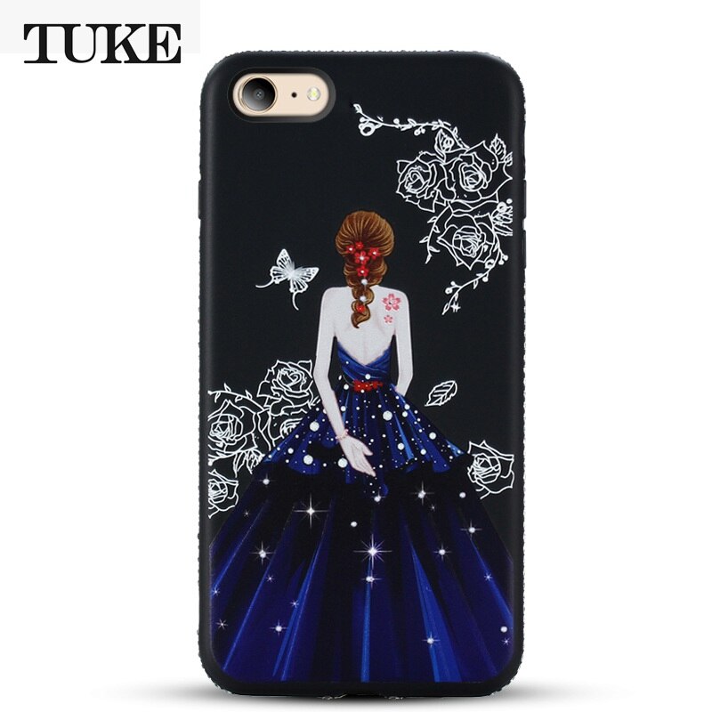 Voor IPhone SE Case Voor IPhone 5 5S Case Luxe Schoonheid Meisje Strass Ultra Dunne Siliconen Beschermhoes Case Voor IPhone 5 SE 5 s: G