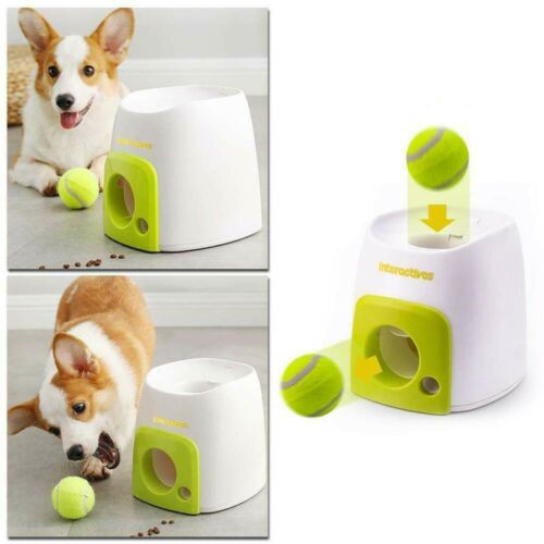 Dog Tennis Ball Thrower Pet Dog Chewing Toys Automatic Throw Machine Interactive Training Device Pet Supplies Dog Accessories