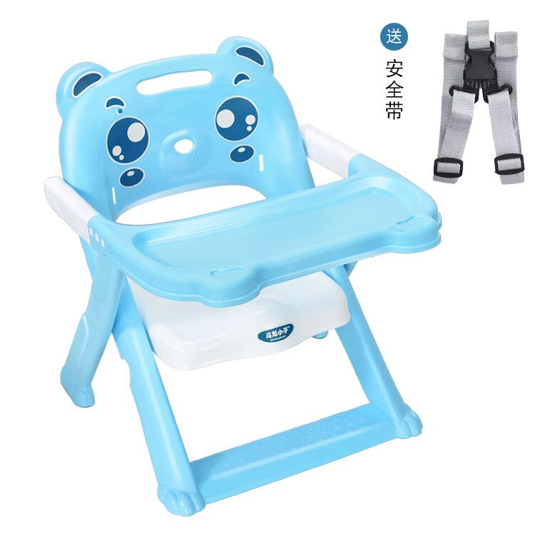 freundlicher esstisch stuhl faltbare multi-funktionale Baby esszimmer stuhl tragbare Kleinkind lernen zu essen hocker: Blau Nein Räder