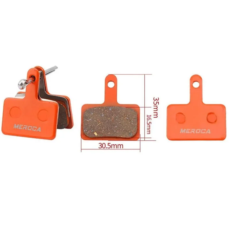 Pastillas de freno de disco semimetálicas de resina para bicicleta de montaña, para Shimano B01S M375 M395 M446 M485 M486 M416 Deore M515 M525