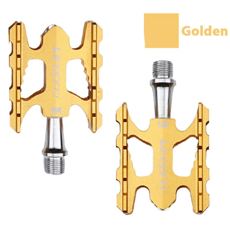 Pedal Sepeda MTB Lipat 412 Bahan Aluminium Alloy Ultra Ringan pedal bagian-bagian sepeda