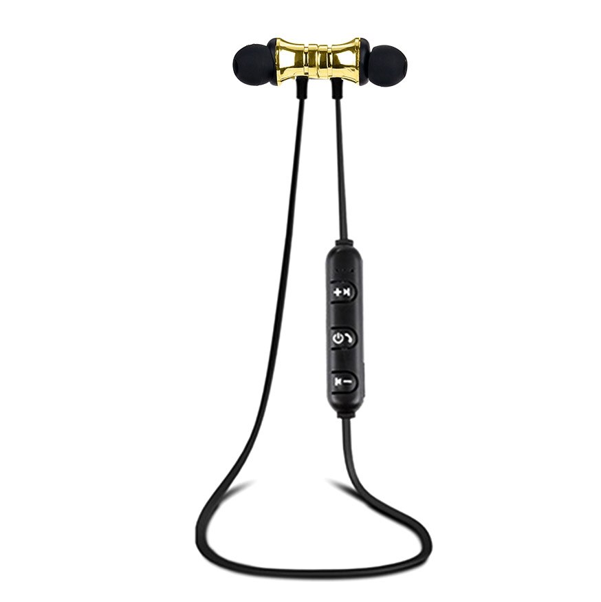 ROVTOP Magnetische Musik Bluetooth Kopfhörer XT11 Sport Läuft Drahtlose Bluetooth Headset Mit Mic Für iPhone 8X7 Xiaomi Huawei: Gold