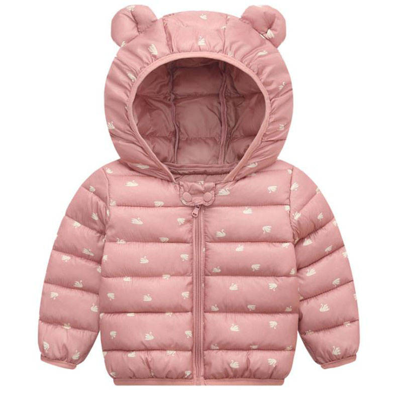Veste d'hiver bébé fille manteau 4 couleurs manteau à capuche vêtements d'hiver pour enfants manteau en duvet hiver bébé vêtements: Color 3 / 120cm