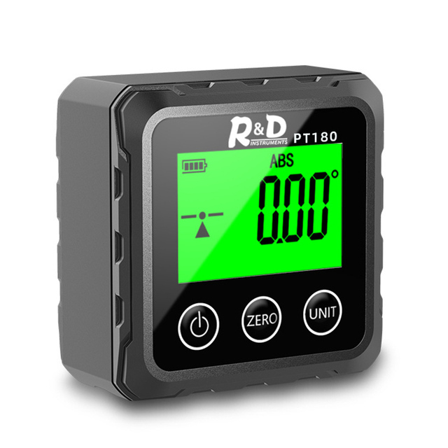 Cyfrowy poziom kątomierz inklinometr elektroniczny inklinometr próbnik narzędzia pomiarowe podświetlenie LCD celownik kątowy narzędzie pomiarowe: Default Title