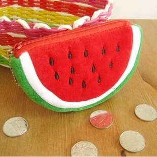 1pc Big Volume Watermelon Fruit School Kids Pen Pencil Bag Case Pendant School Supplies Size:14.5*8.5cm