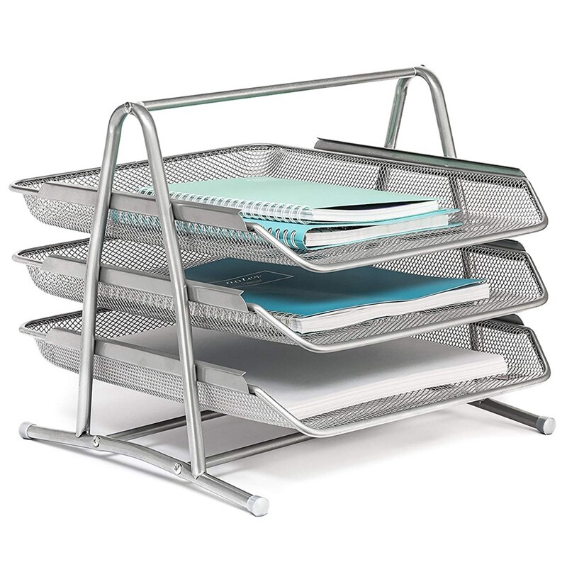 Organiseur de bureau plateau de bureau 3 niveaux | La collection Mesh