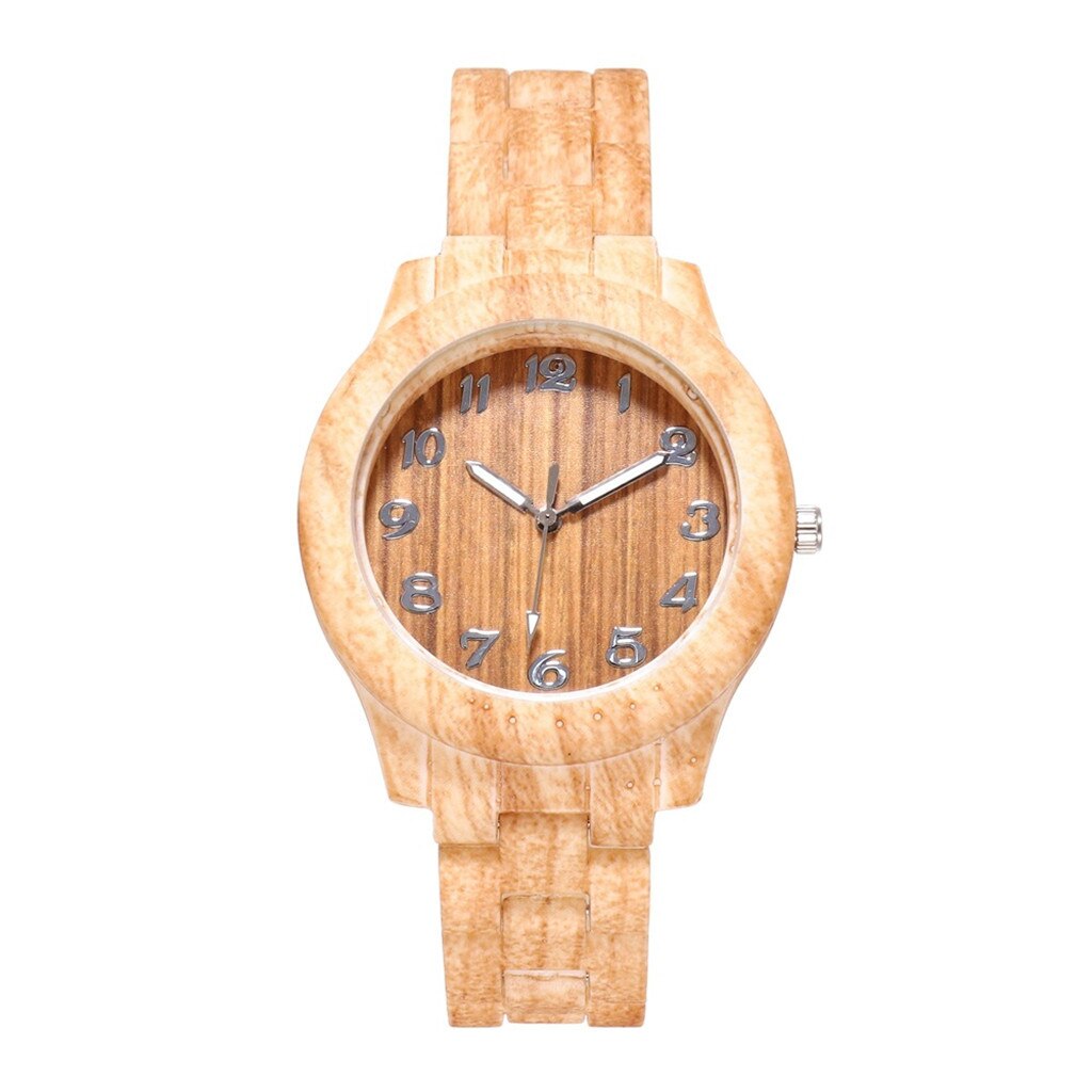 High-End Wood Grain Band Women Men/Dial Analog Quartz Sport Wrist ladies women Wrist watches Dress watch Wrist: 2