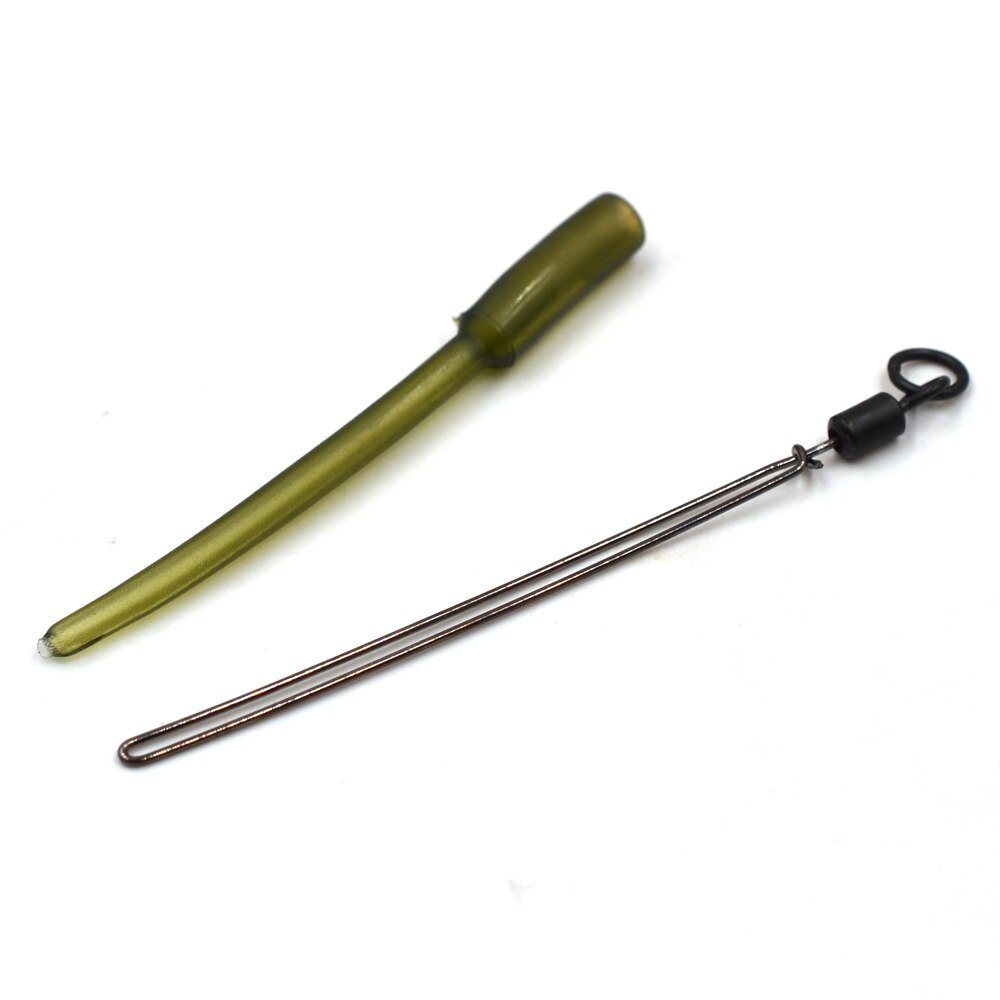 MNFT-Terminal de aparejos de pesca de carpa, Conector de vástagos de bolsa PVA, bolsas de tubo, vástagos, inserto de plomo, mástil de aparejos, 10 Uds.