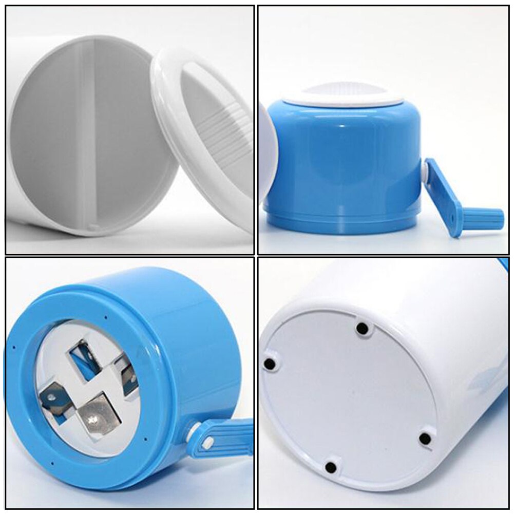 Ręczna kruszarka robić lodu korba ręczna mini rozdrabniacz robić lodu stożek śnieżny kociak DIY szlifierka robić lodów