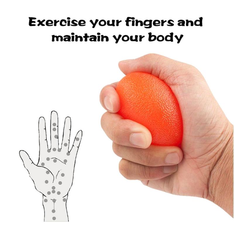Silica Gel Hand Grip Ball Egg Men Women Gym Fitness Finger Heavy Exerciser Strength Muscle Recovery Gripper Trainer ball