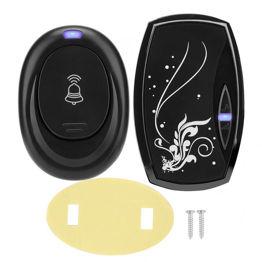 200m Remote Wireless 36 music Waterproof LED door bell 4 Volume Home Security Intelligent wireless Doorbell Remote induction