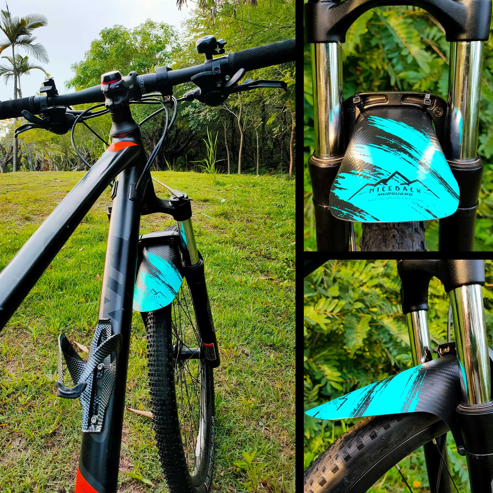 NICEDACK Fahrrad-Schutzblech eine Vielzahl von Mustern optionale Zusammenstellung von Fahrrad-Frontkotflügeln coolem Fahrradzubehör