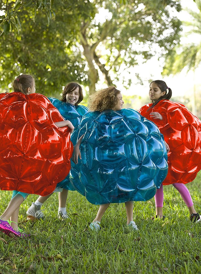 Oppustelige 24 '' bærbare kompis kofanger zorb bolde tunge holdbare pvc viny boble fodbold bolde udendørs spil til børn spille sjov
