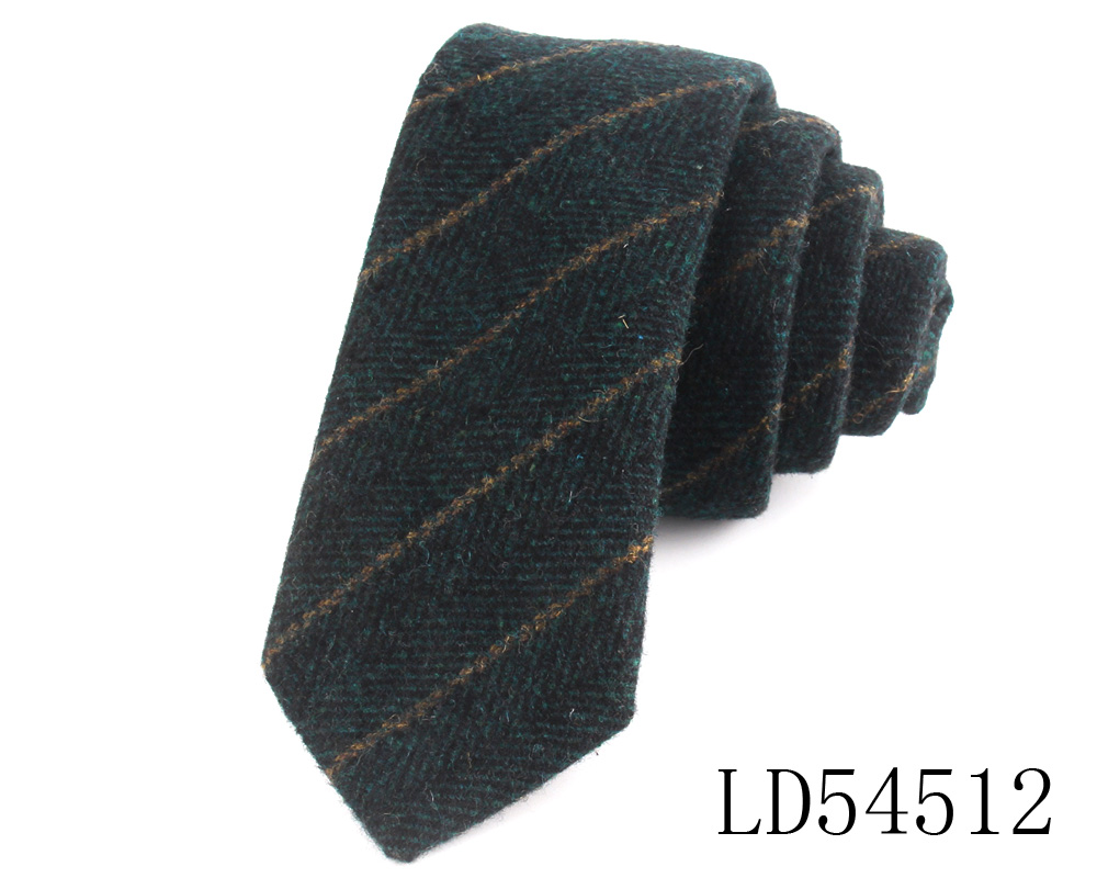 Cravatte sottili in lana per uomo Donna Cravatte casuale a righe Cravatte strette Ragazzo Ragazze Cravatta di lana Gravata Regalo Cravatte uniformi