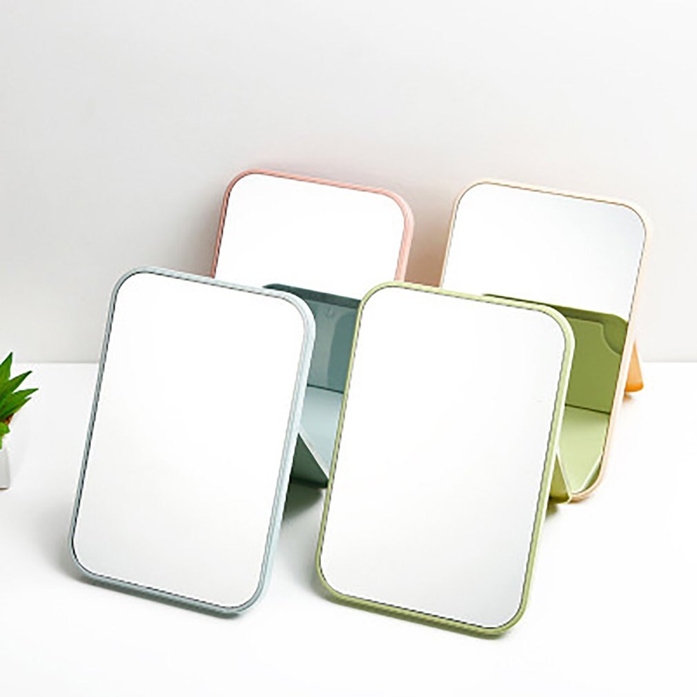 Miroir de maquillage pliant Portable grand carré haute définition miroir cosmétique Simple face facile à utiliser outil de maquillage de beauté Simple
