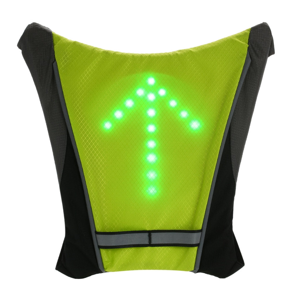 Lixada LED Signal Light USB Oplaadbare Reflecterende Rugzak Attachment Clip Afstandsbediening voor Fietsen Hardlopen Wandelen Jogging