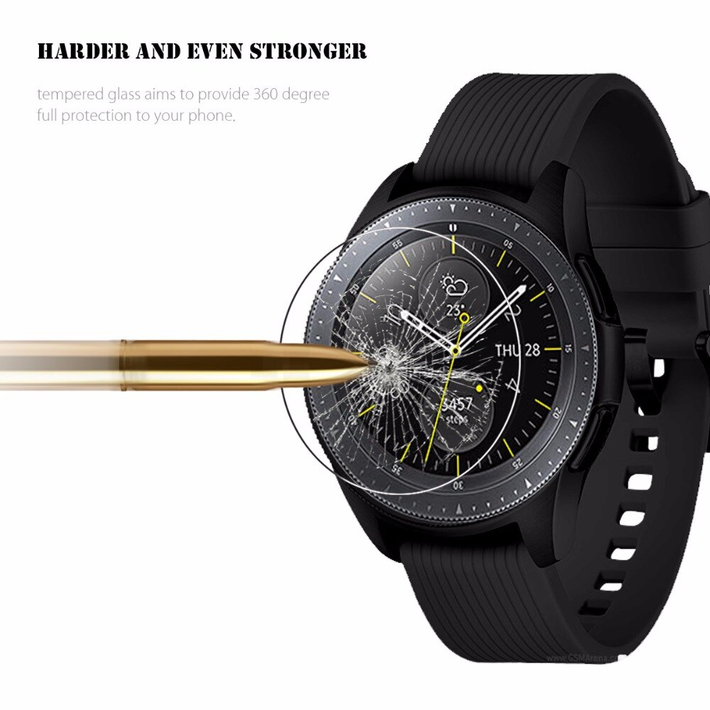 For Samsung Galaxy Watch 42mm 46mm Gear S3 Classic Tempered Glass Screen Protective Film Guard Anti Explosion Anti-shatter