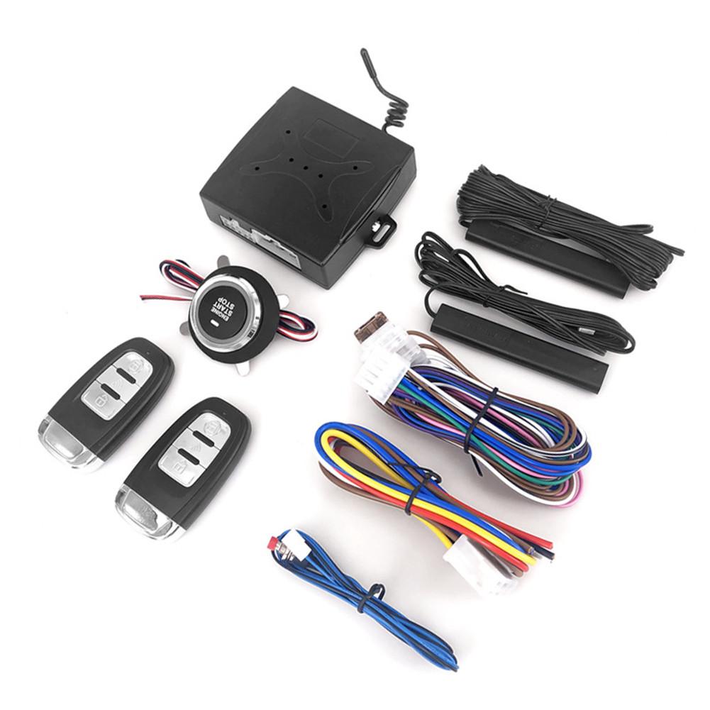 Sistema de arranque sin llave para coche, alarma remota antirrobo para SUV, botón de arranque automático, alarma de entrada sin llave, accesorios para coche de 12V: For x1