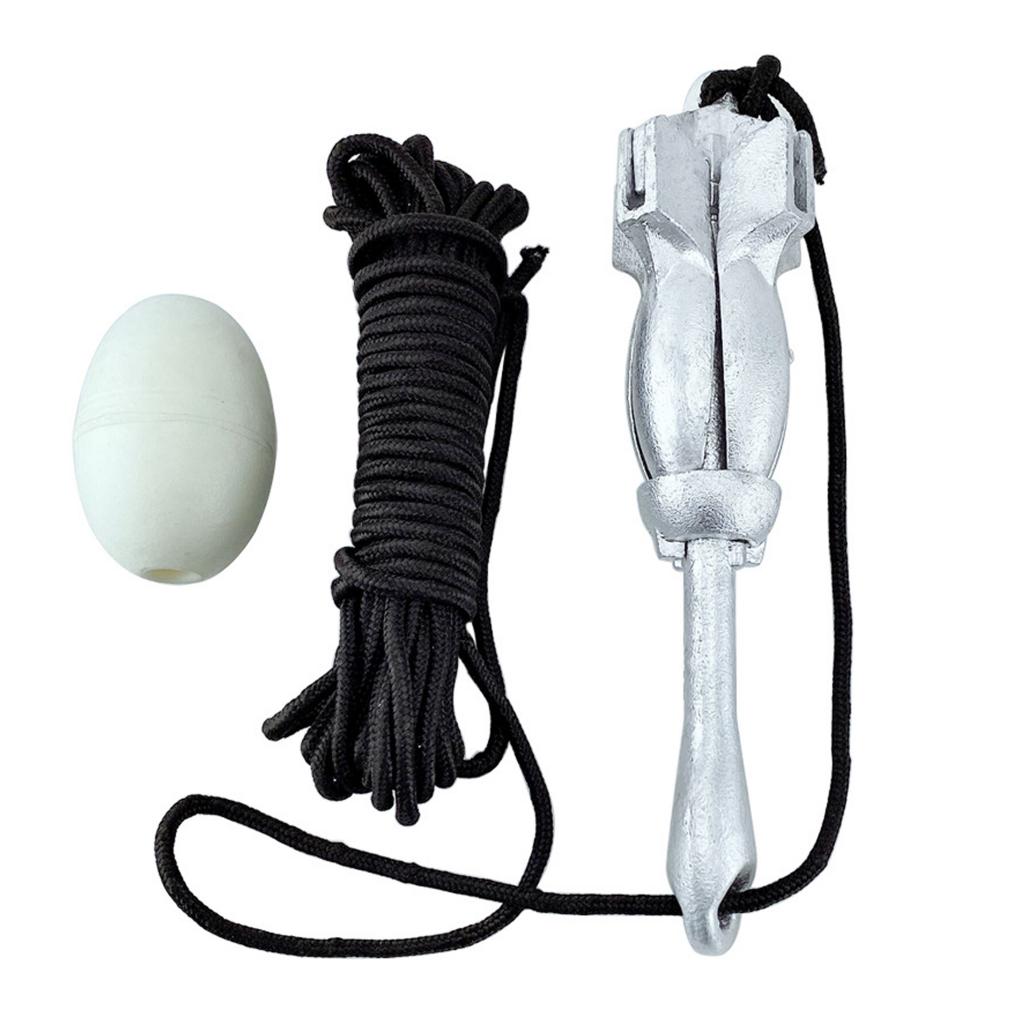 4 tine Mooring Docking Hardware Boat Folding Grapnel Anchor for Small Watercraft