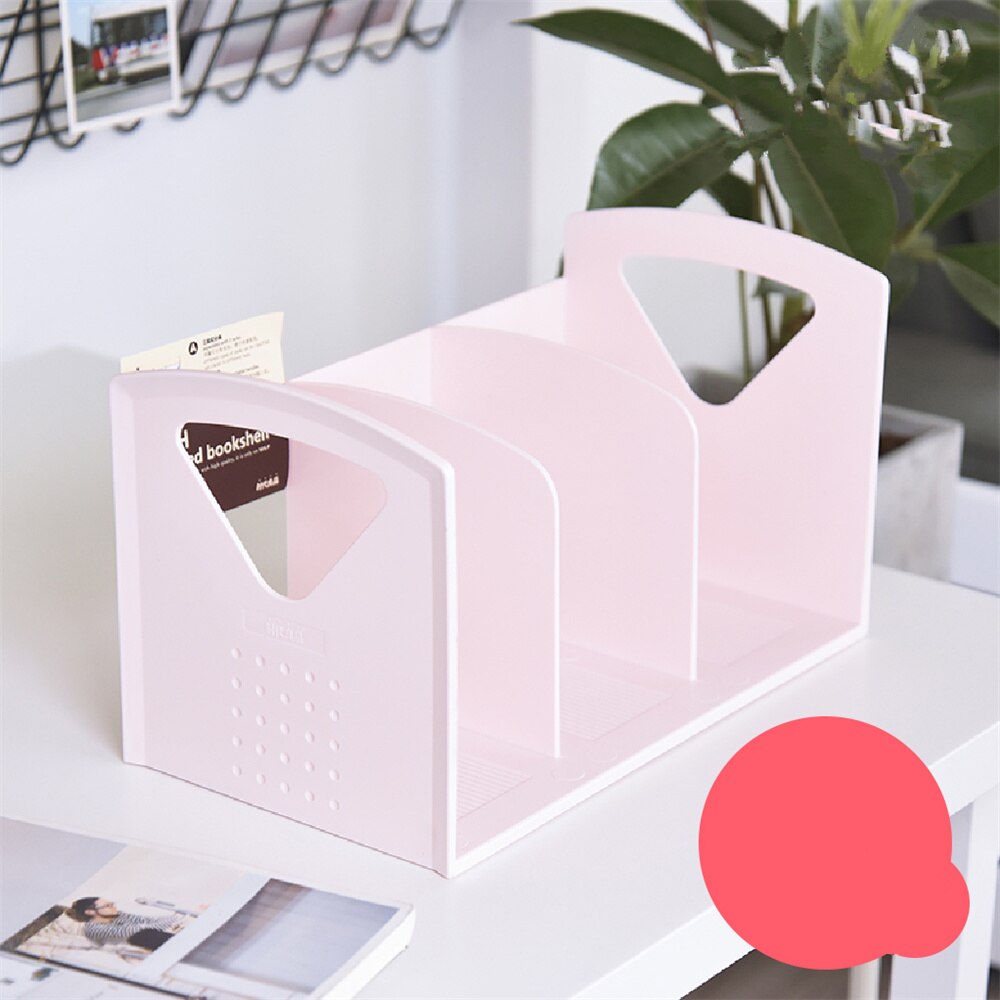 One Piece Plastic Bookends Book Hold Office Supplies