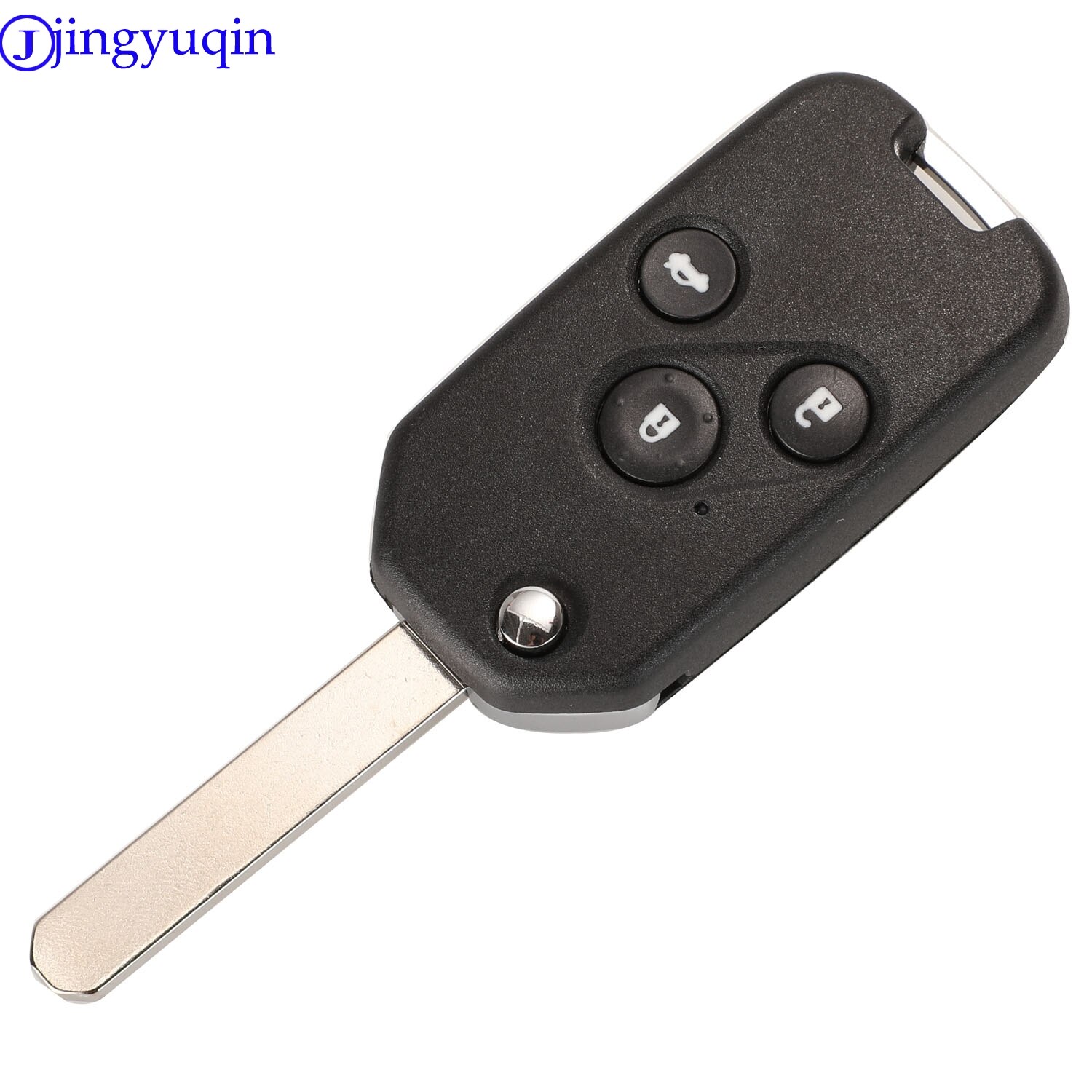 Jingyuqin 2/3/4 knappar hopfällbar flip fjärrnyckel skalskydd för honda odyssey rigeline accord crv civic med panikknappar