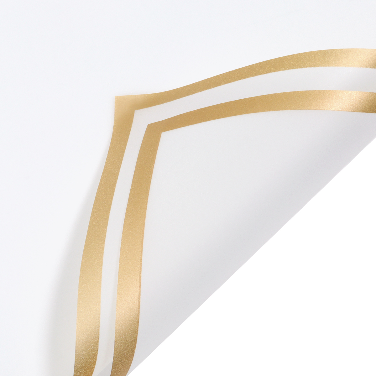 20 Stuks Plastic Boeket Inpakpapier Kleur Waterdicht Gouden Rand Jelly Film voor DIY Bloemen Party Thuis Verpakkingsbenodigdheden: Multi-Colored