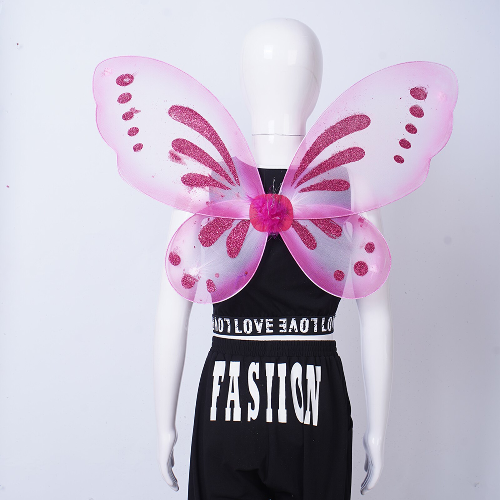 Kids Girls Photography Props Butterfly Style Wings Halloween Cosplay Costume Accessory Carnival Party Performance Angel Wings