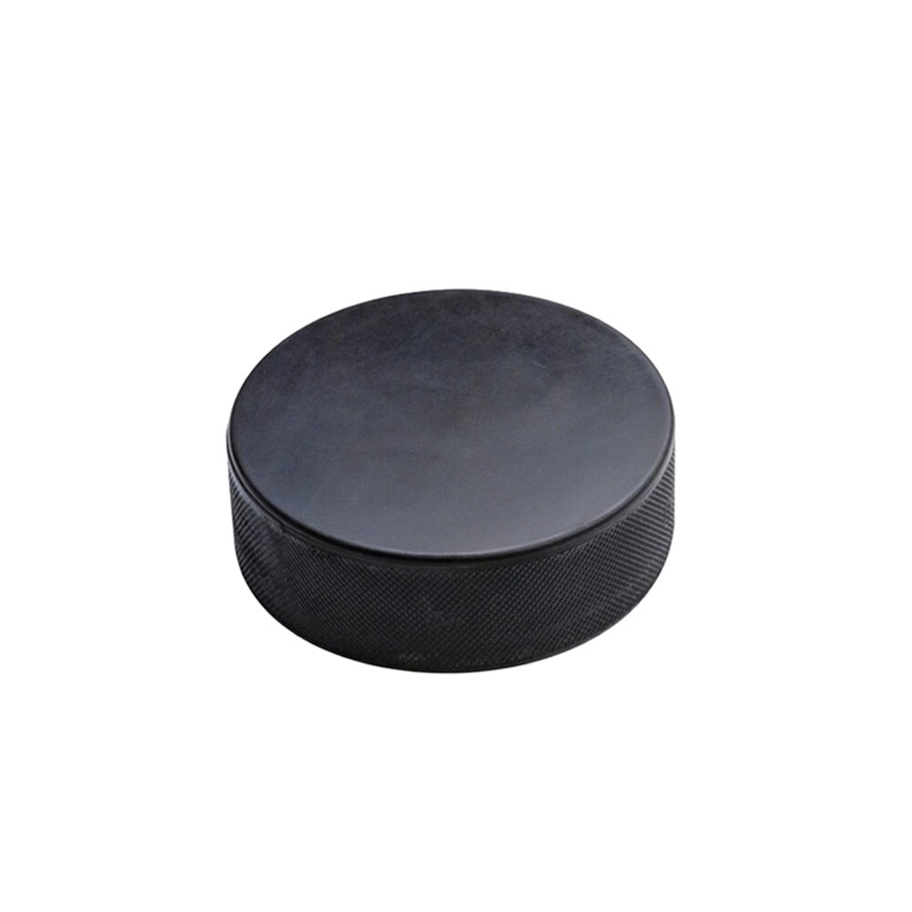 Black Hockey Puck Accessory Replacement Spare Rubber Sport Blank Official Regulation Practical