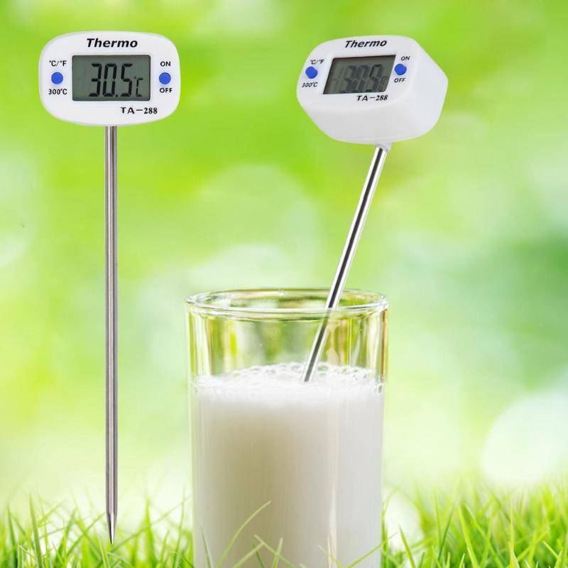 Probe Food Thermometer LCD Electronic Digital BBQ Meat Cooking Temperature Tool Kitchen Thermometer - 50 ~ 300 Degree