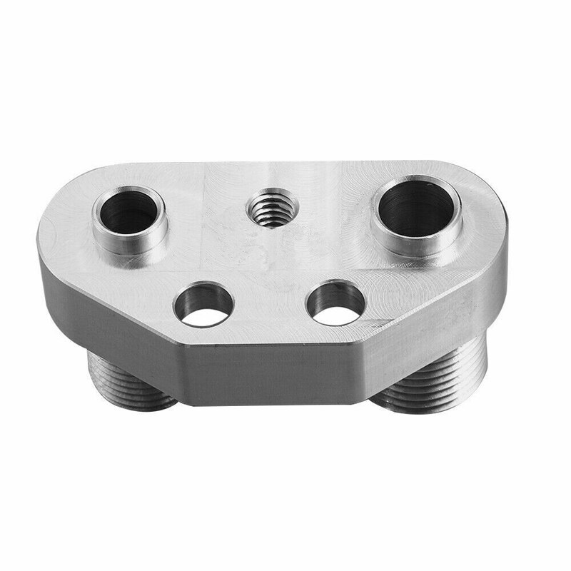 TopBillet Aluminum Precision Works AC Compressor Adapter Fitting with Screws for Sanden SD7B10 7176