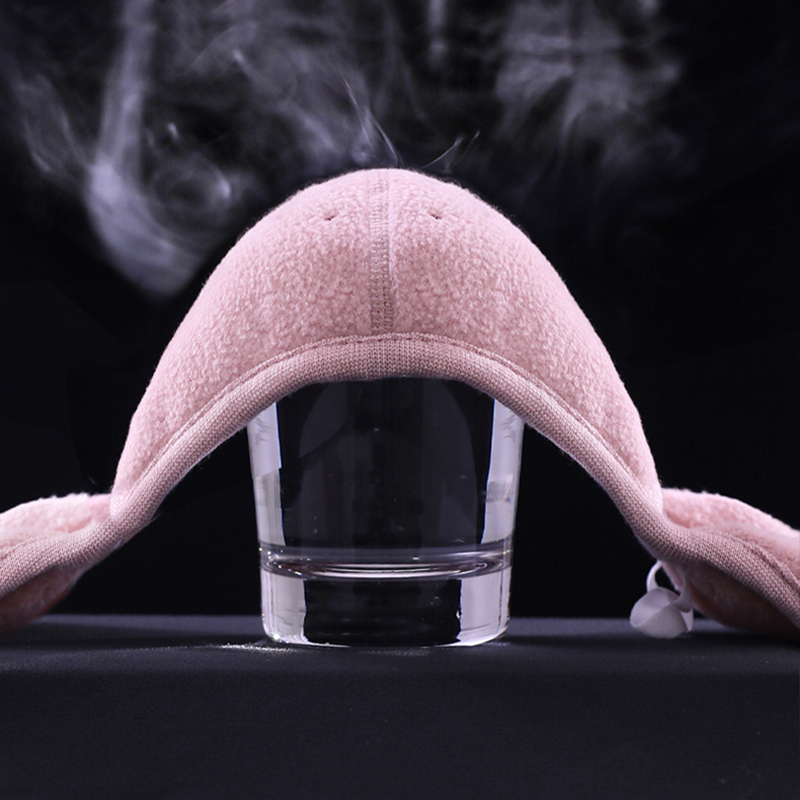 Vinter varm mask öronkåpor unisex andningsbara hål ansiktsskydd halsvärmare utomhus vindtät skidåkning cykling termisk mask öronvärmare