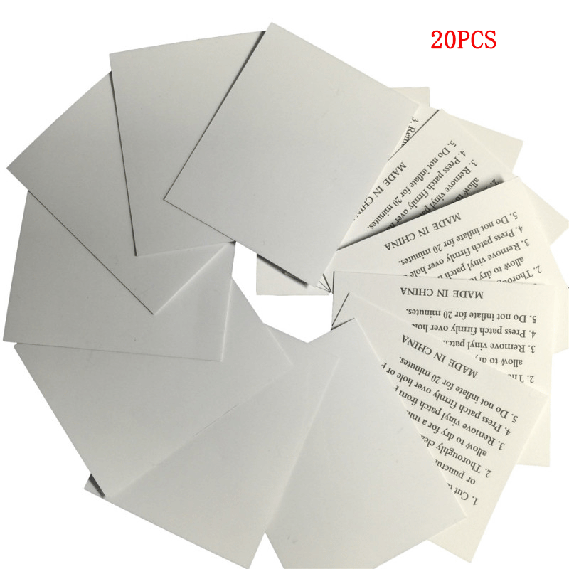 PVC Pool Inflatable Toy Repair Tape 30PCS Swimming Float Repair Patch Durable Clear Swimming Ring Air Dinghies Adhesives: 20PCS